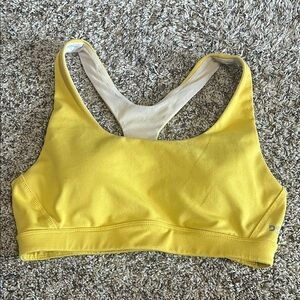 Yellow Sports Bra Size Small